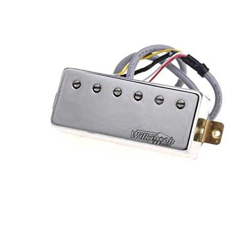 ZENGXUE Keramischer Mini-Humbucker E-Gitarre-Hals-Pickup Chrome Humbucker Tonabnehmer Set