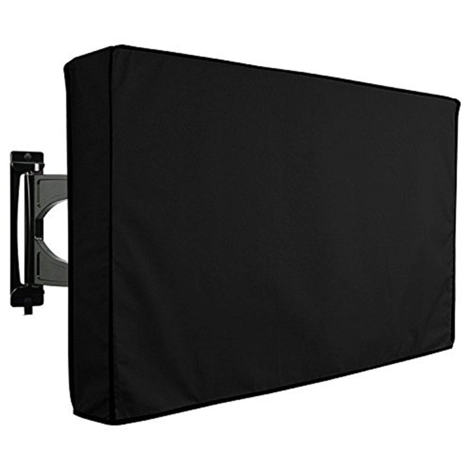 Crepundia Outdoor Tv Cover Outdoor-TV-Abdeckung mit Black Screen TV wasser- und staubdichte Abdeckungen 24 "32" 38" 42 "48" 52 "55" 60" TV Cover Outdoor(50 52inch 32.5x50.5)