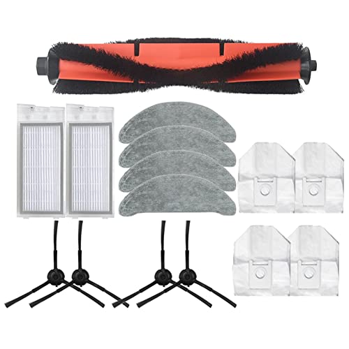 Ghulumn 15Pcs Hauptbürste Mop Tuch Hepa Filter Seitenbürste Staubbeutel Teile für EVE Plus Roboter staubsauger zubehör