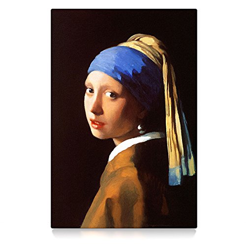 CanvasArts Das Mädchen mit dem Perlenohrring - Jan Vermeer (100 x 70 cm, Leinwand auf Keilrahmen)