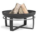 CookKing Viking Feuerschale Ø80cm - BBQ Feuerschalen für den Garten - Feuerstelle Outdoor & Feuertonne - Terrasenofen aus Legierter Stahl - Feuerkorb für den Garten - Holzofen Mit Füße - 80x80x36cm