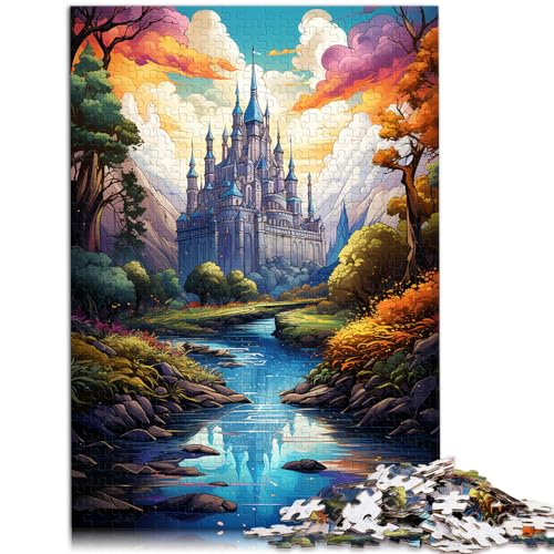 Puzzles, Lernspiele, Die farbenfrohe Psychedelie von Xiaomiya River Puzzles, 1000-teiliges Holzpuzzle für die Heimdekoration, 1000 Teile (50 x 75 cm)