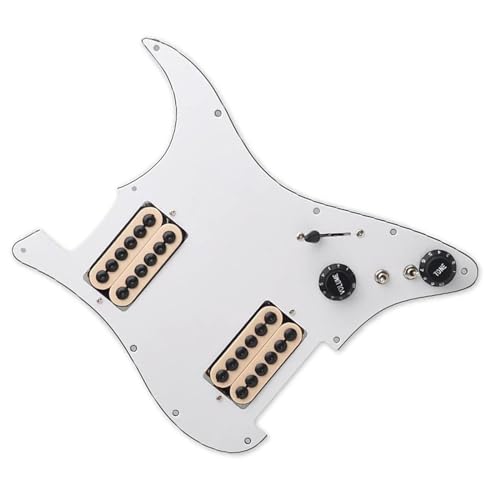 Standard-Pickguard-Tonabnehmer Geladener vorverdrahteter Schlagbrett-Coil-Splitting-HH-Schlagbrett-Tonabnehmer für E-Gitarre (Color : G)