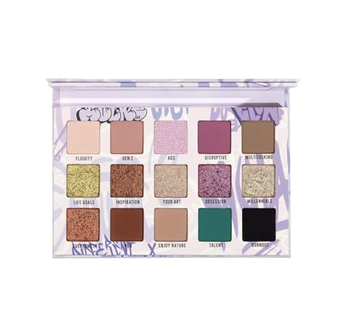 Mulac HB Mulac 10th Anniversary Collection DIFFERENT X, gepresste Pigmentpalette, vegan, 15 x 1,2 g