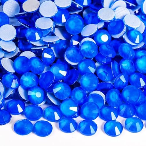 Bulk Flatback Strasssteine, Kristall Hotfix, 1440 stücke Glitter Neon Hot Fix Strass Strass Diamant DIY Nähzubehör Kristalle Diamantes(Blue,SS30)