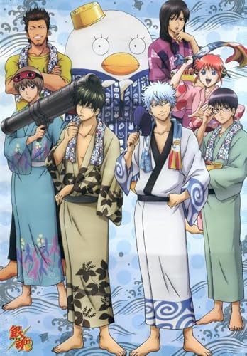 HfmQuisutron Jigsaw Puzzle 1000 Stücke Anime Gintama Poster Farbe Fähigkeit Spiel Für Die Ganze Familie Erwachsene Zq237Wk