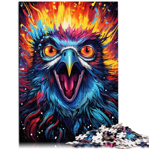 Puzzles für Erwachsene mit farbenfrohen Pinguinen, 1000 Teile, Holzpuzzle, jedes Teil ist einzigartig – anspruchsvolles, unterhaltsames Familienspiel, 1000 Teile (50 x 75 cm)