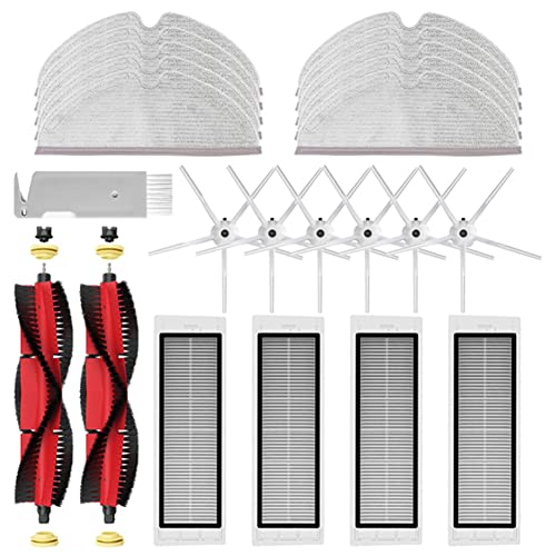 Fcuajdkq HauptseitenbüRste HEPA Filter Wischtuch für S5 Max S6 MaxV S6 Pure Staubsauger Ersatzteile