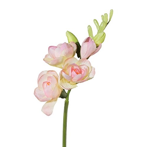 wohnfuehlidee Kunstblume Freesie, 5er Set, Farbe rosa, Höhe ca. 50 cm