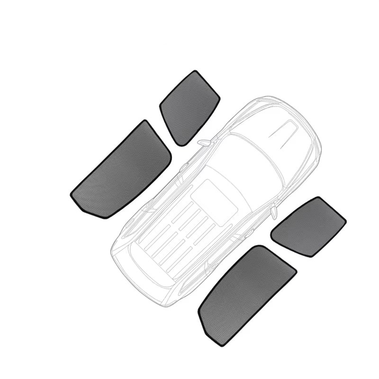 Sonnenschutz Für Benz Für E-Klasse Für W213 Limousine 2017-2023 Autosonnenschutz Frontscheibenrahmen Vorhang Heckscheiben-Sonnenschutzvisier Auto Sonnenschutz(4PCS)