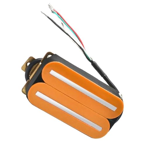 Orange-Silber E-Gitarre Humbucker Tonabnehmer Keramik 4-Draht Spulenkabel Gitarrenteile Single-Coil-Tonabnehmer