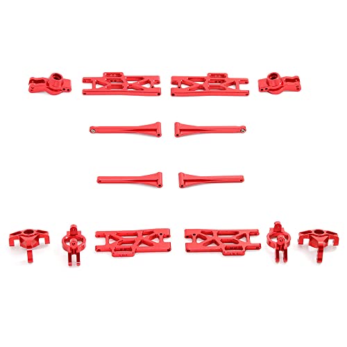 Tassety Metall-Zubehör-Set, Schwingenlenkbecher-Set für 104009 12402-A 12401 12404 12409 RC Autoteile, 2