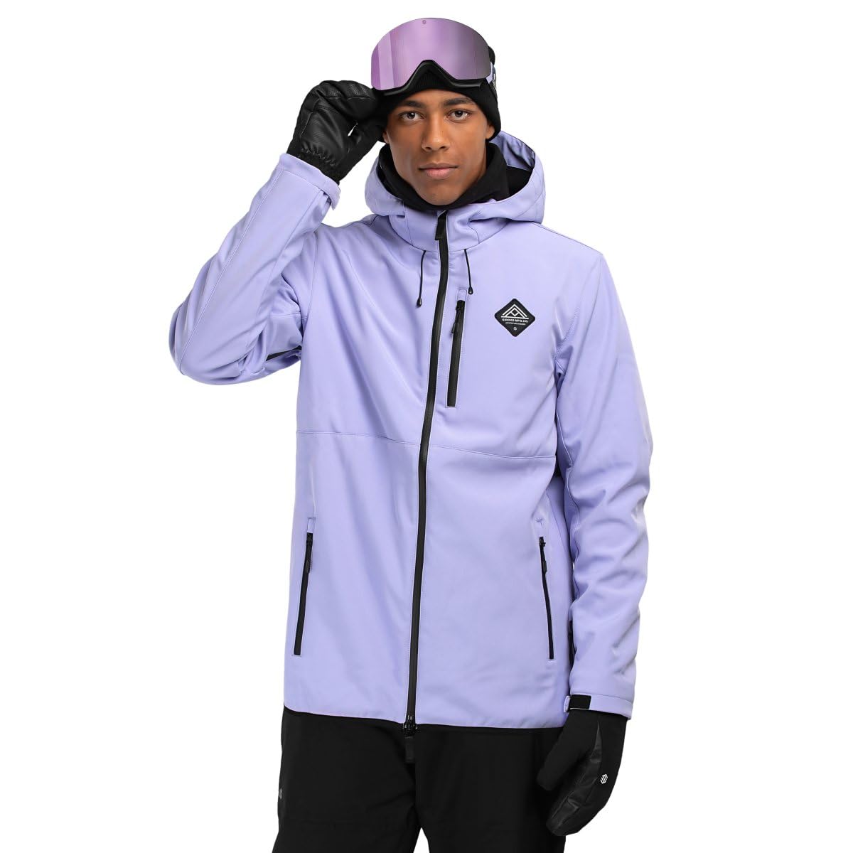 SIROKO - Softshell Jacke für Schnee W2 Makalu - M - Lavendel