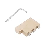 32/34/37/42 mm Tremolo-Block für Gitarre, Tremolo-Steg, Vollmessing, 34 mm, E-Gitarre, Tremolo-Block, Saitenabstand