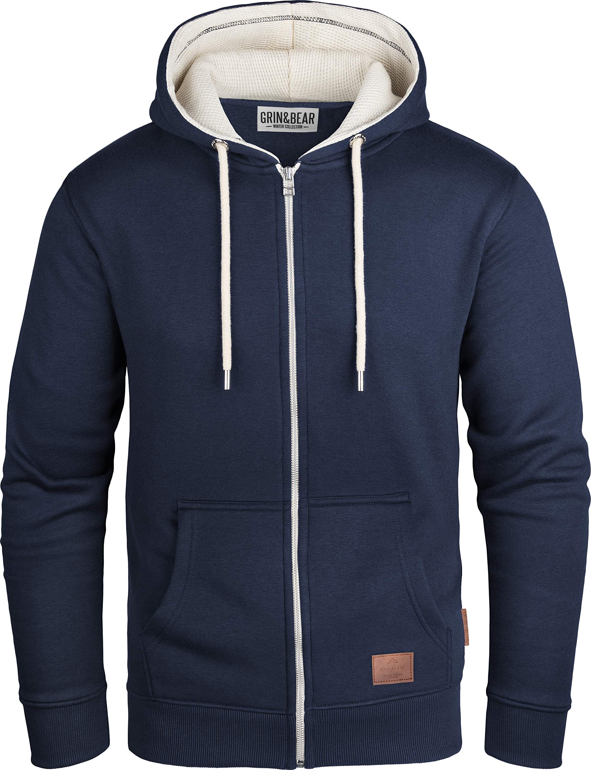 Grin&Bear Herren Kapuzenjacke Navy, L, GEC491