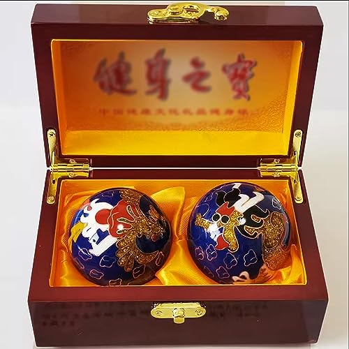 SchAan Qi Gong Kugeln Massagebälle Baoding Bälle Baoding Ball, chinesischer Massage-Übungs-Stressball(Color:4,Size:)