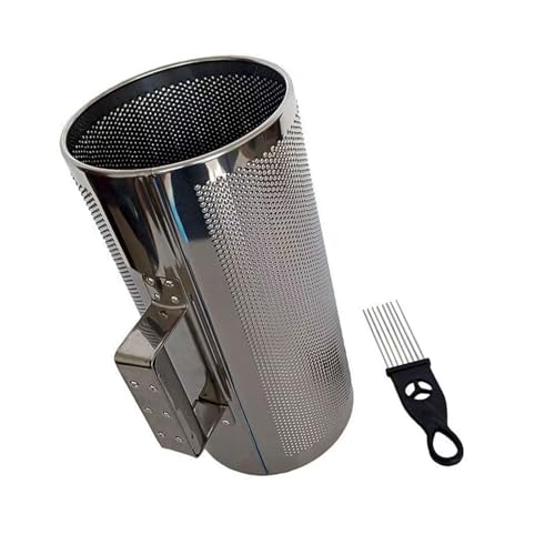 Guiro Shaker aus Metall, Guiro Shaker mit Schaber, Musikinstrument, runder Zylinder, lateinamerikanische Percussions-Instrumente