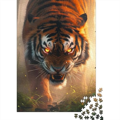 The Roaming Tigers Holzpuzzle für Erwachsene und Teenager, 1000-teiliges Puzzle für Erwachsene Teenager, nachhaltiges Puzzle für Erwachsene | Spiele (Größe 75x50cm)