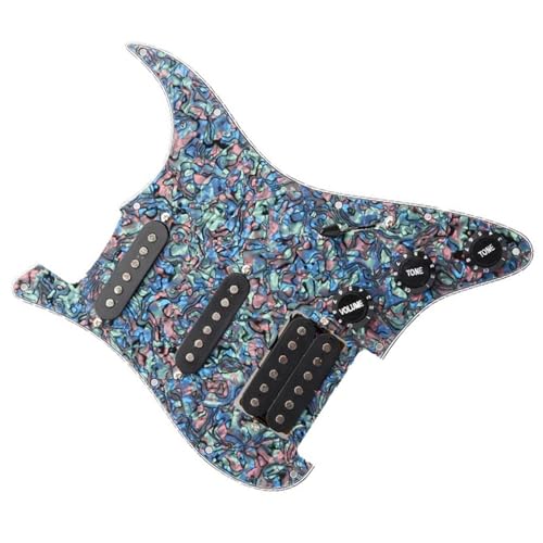 Standard-Pickguard-Tonabnehmer SSH-Schlagbrett für E-Gitarre, Tonabnehmer, vorverkabeltes Schlagbrett, Standard-Ersatzbaugruppe (Color : 3/4)