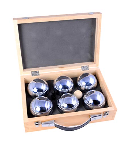 Weiblespiele 010205 - Boules-Set in Holzkiste, 6-teilig