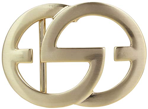 BELTINGER Gürtelschließe Emil 4,0 cm | Buckle Wechselschließe Gürtelschnalle 40mm Massiv | Druckknopf-Gürtel bis 4cm | Gold