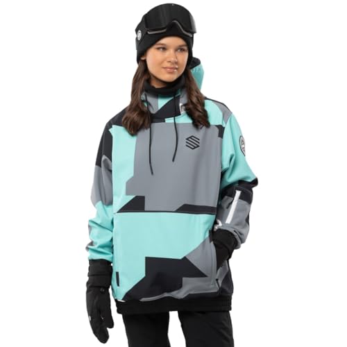 SIROKO - Skijacke für Damen W1-W Ushuaia - M - Türkis/Grau