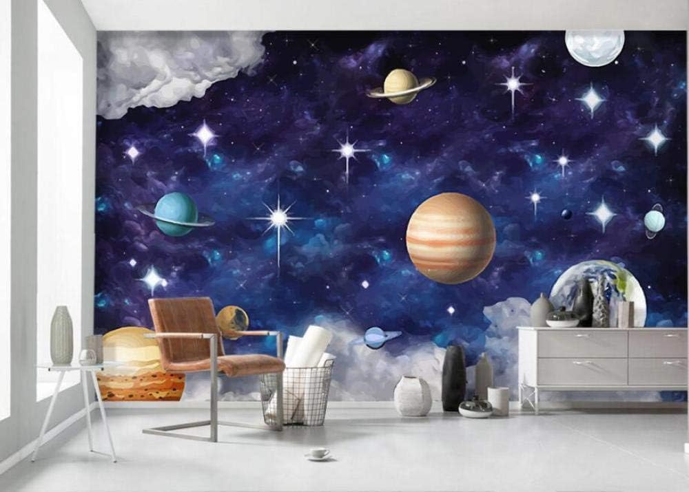 Universum Galaxie Planet 3D Tapete Poster Restaurant Schlafzimmer Wohnzimmer Sofa TV Dekorative Wand-400cm×280cm