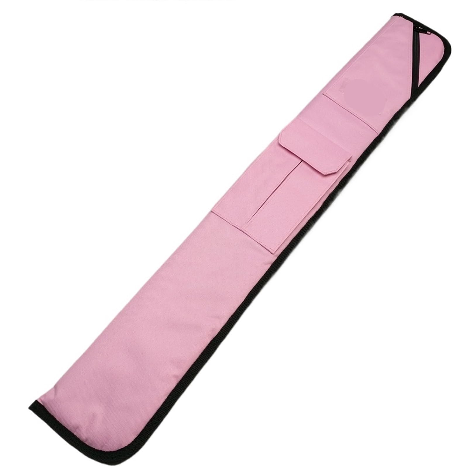 AMEEDA Billard Queue Tasche Queue-Koffer, 1 x 1 weiches Nylon-Etui, schwarz, rosa, 1/2 Billard-Pool-Queue-Soft-Etui, Billard-Zubehör(Pink 1 pc)