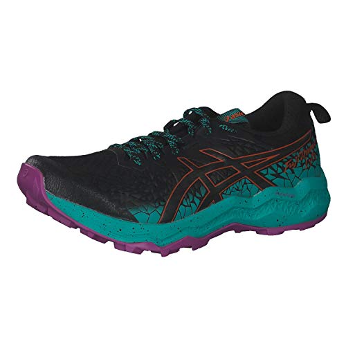 ASICS Damen Fujitrabuco Lyte Running Shoe, Black/Baltic Jewel, 39 EU