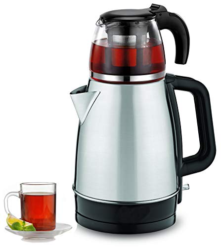 Teekocher | 100% BPA-Frei | 2200 Watt | Überhitzungsschutz | Kalkfilter | Sicherheitsglas | Teemaschine | Wasserkocher | Tea Maker | Water Kettle | Tee