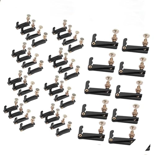 Violin Music Instrument Zubehör 4-100 stücke Violine Tuner Violine Zubehör Für Violine 4/4 3/4 Violine Feinstimmer Teller Kupfer Überzug Schrauben(Color:40pcs)