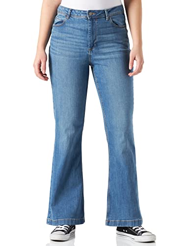 Jacqueline de Yong NOS Damen JDYELIA Flared RW DNM NOOS Jeans, Medium Blue Denim, 30