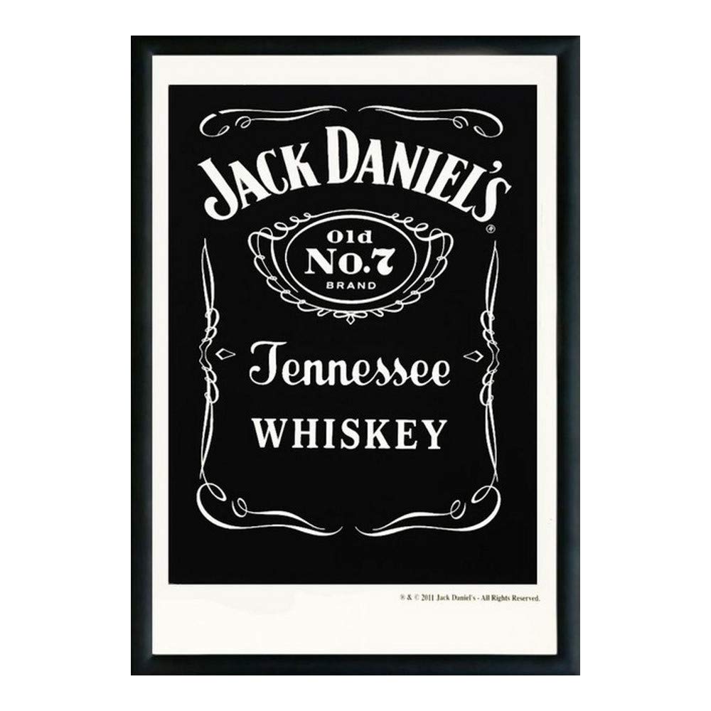 Nostalgic-Art 80702 Open Bar - Jack Daniels black, Spiegel 20x30 cm