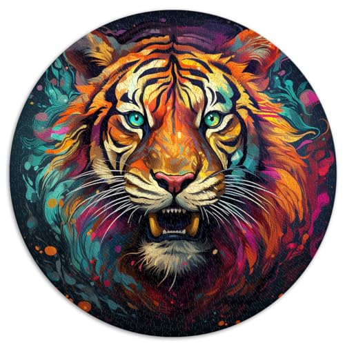 Puzzles Lernspiele Tiger bunte Puzzles 1000 Teile 67,5x67,5cm Lustiges Geschenk Spaß bei Aktivitäten zu Hause, Geburtstagsgeschenk, Reisegeschenke,