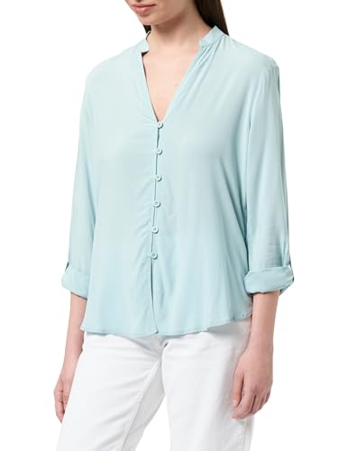 QS Damen 2140749 Bluse, Türkis, 44