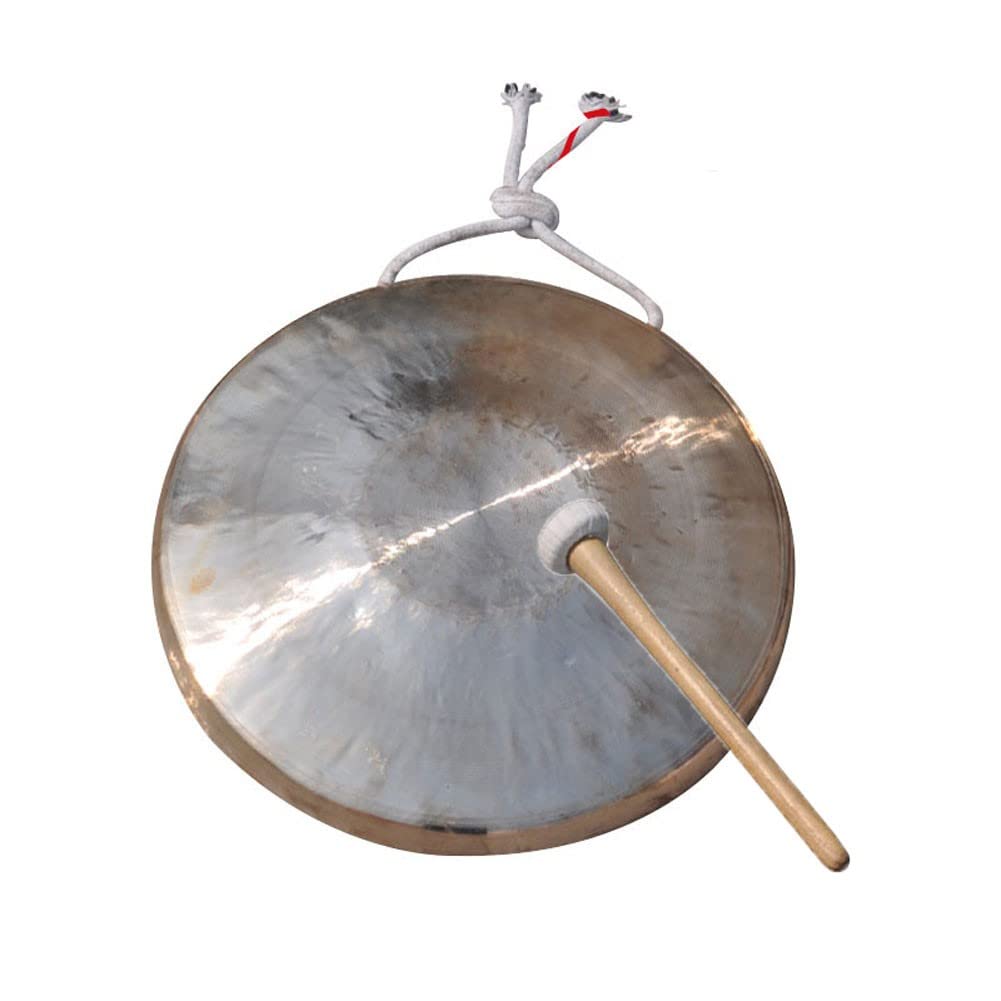 Gong Messing Percussion Instrument, Messing Gong Gong Kleiner Großer Gong Gong Schlaginstrument(31cm)