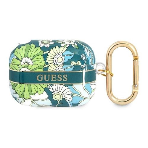 Guess GUAPHHFLN Hülle für AirPods Pro Cover grün/Green Flower Strap Collection