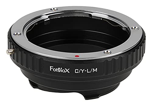 Fotodiox Lens Mount Adapter, Contax/Yashica (also known as c/y cy Lens) Lens to Leica M Adapter, fits Leica M-Monochrome, M8.2, M9, M9-P, M10 and Ricoh GXR mount A12