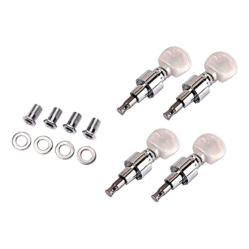 4 Head Tuner Tone Keys Musical Instrument Parts Set Banjo Tuner Banjo Geared Banjo Machine Head Pearled Pegs Replacement Banjo Tuning Pegs Banjo Tuner Knobs Banjo Tuning Keys Tuning Peg Head Banjo