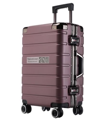 RUVOO Koffer Trolley Reisekoffer Hartschalenkoffer, Aufgegebenes Gepäck, Koffer Mit Spinnerrädern, Handgepäck Für Damen Und Herren Koffer Gepäck Rollkoffer (Color : F, Size : 22")