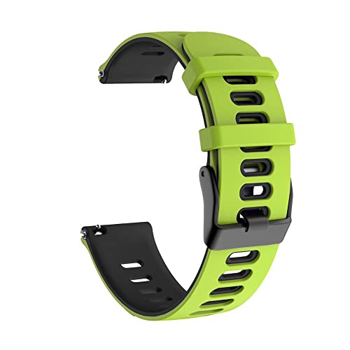 BANDKIT Armband für Garmin Vivoactive 3/Forerunner 245 645/Venu Sq/Vivomove HR, 20 mm Schnellverschluss, weiches Silikon-Ersatzband, Venu Sq, Achat