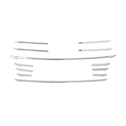 Frontgrills Für A4 B8 2013-2015, 12 Stück Auto Frontstoßstange Kühlergrill Abdeckung Zierleisten Front Bumper Grille