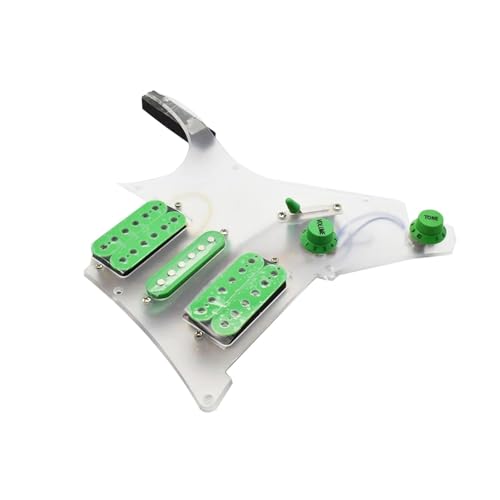 Schlagbrett Tonabnehmer für E Gitarre 15set 3 Ply 11 Löcher HH Zwei Humbucker Gitarre Pickguard Anti-Scratch-Platte Für ST FD Elektrische Gitarre