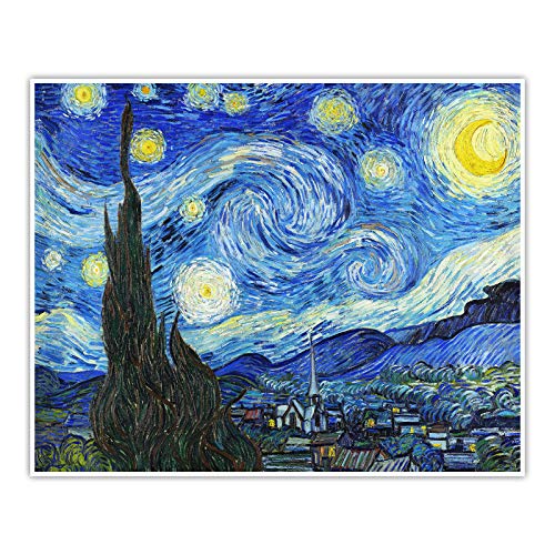 CanvasArts Sternennacht - Vincent Van Gogh - Poster (90 x 70 cm, Poster)