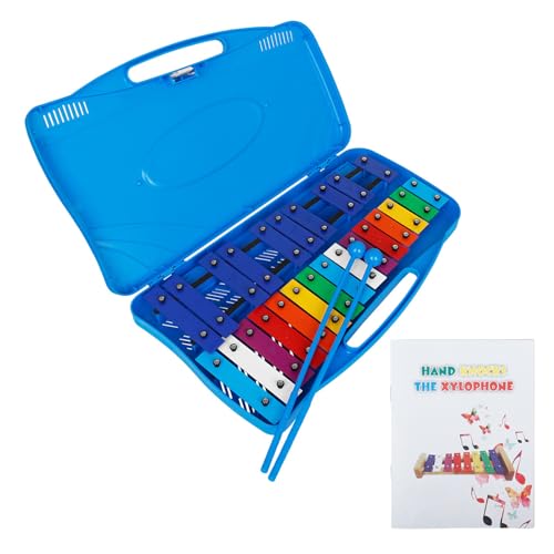 25 Noten Glockenspiel Xylophon Kinder Bunte Musikspielzeug Professionelle Xylophon Instrument Mit Box Für Anfänger Resonator Glocken Musikspielzeug Montessori Xylophon