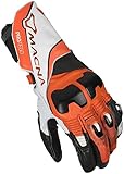 Macna Protego XXL Motorradhandschuhe Weiß/Orange