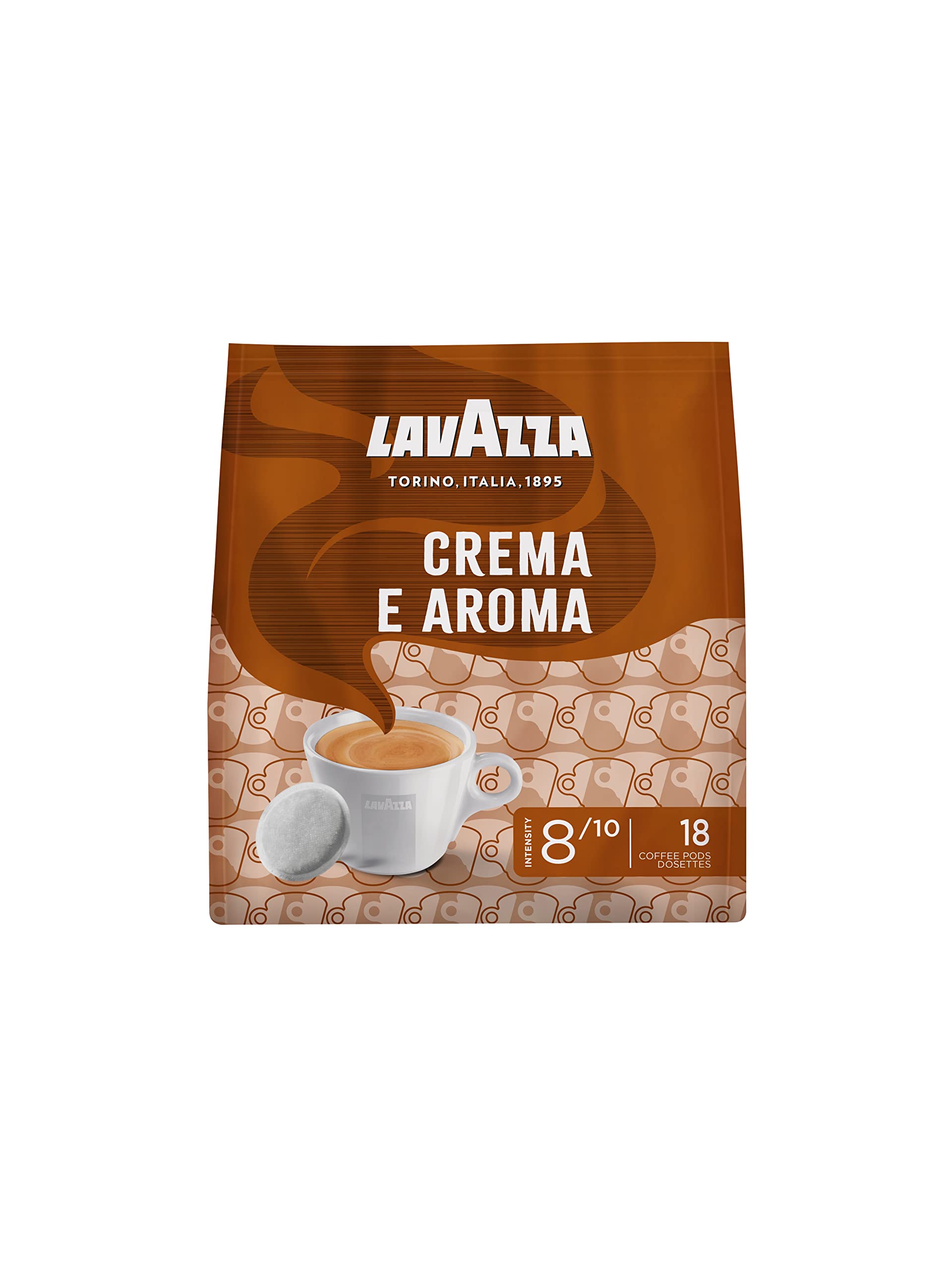 Lavazza Crema e Aroma, cremiger und aromatischer Geschmack, mittlere Röstung, 180 Pads