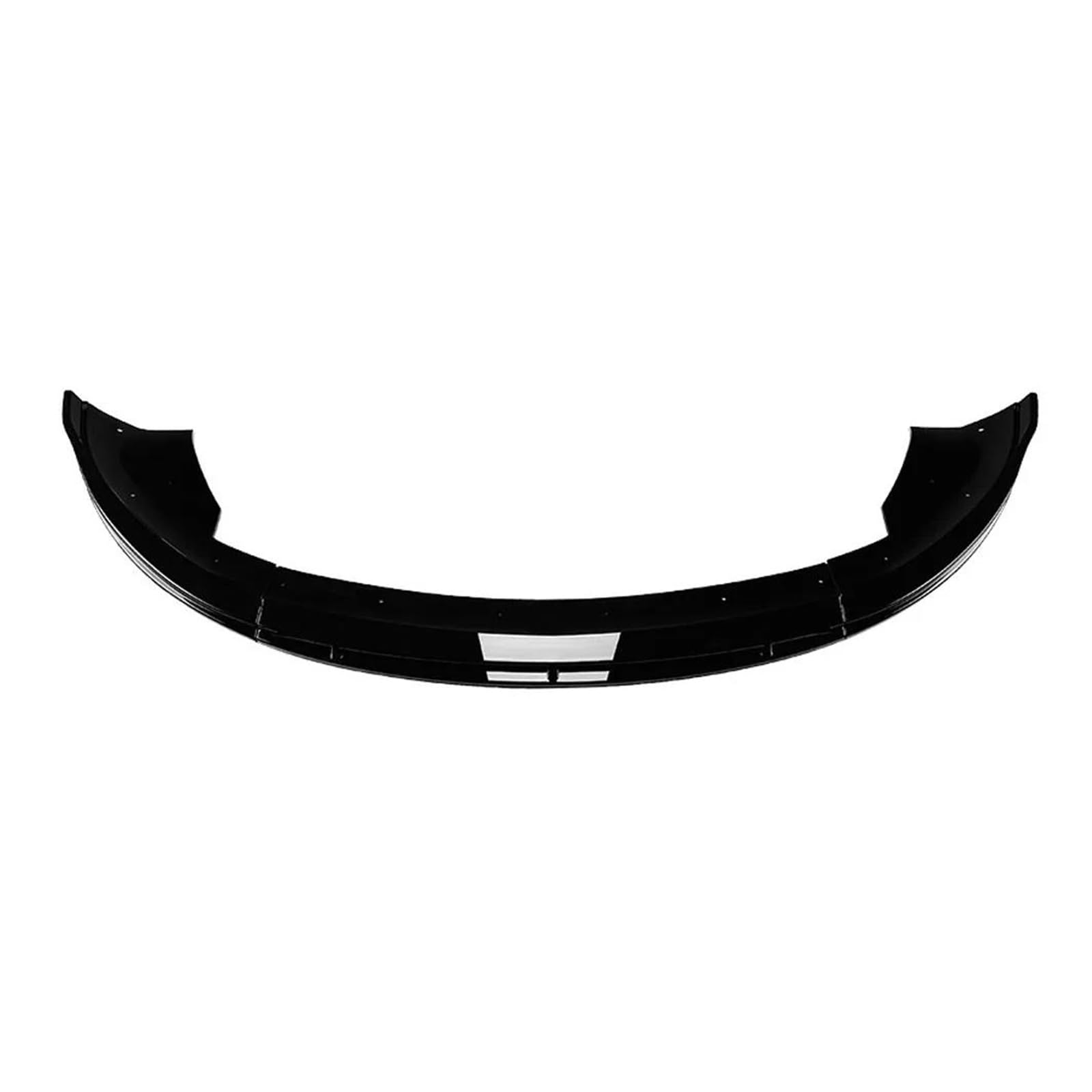 Frontspoiler Lippe Für Tesla Für Modell 3 2024 + 3 Bühne Front Bumper Spoiler Splitter Lip Kit Frontstoßstange Spoiler(Glossy Black)