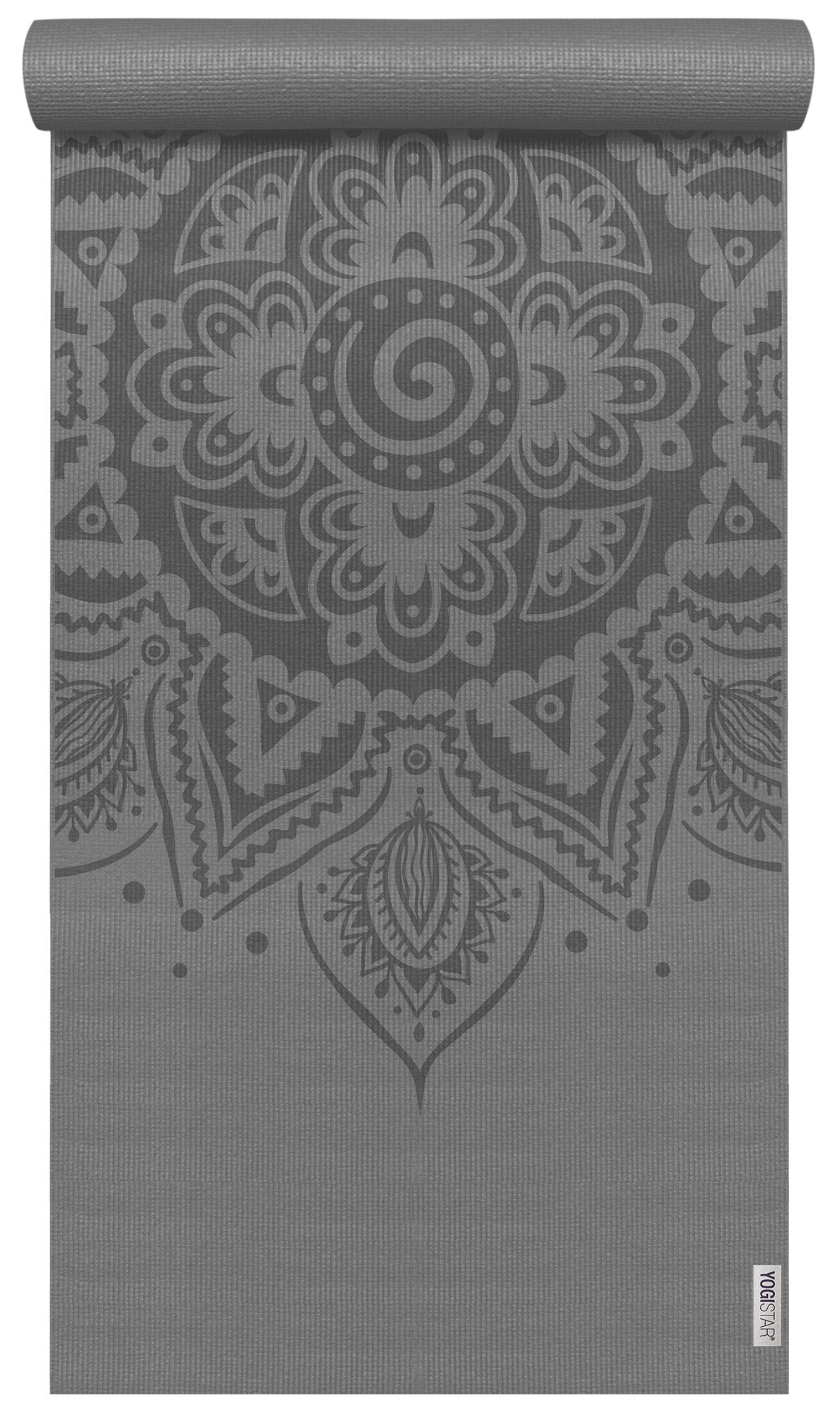 Yogistar Yogamatte Yogimat® Basic - Art Collection - Spiral Mandala Graphit