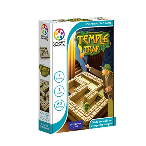 smart games 140084 SG437ES Temple Trap Lernspiel, Brettspiele, Kinderspielzeug, Smartgames, Puzzle-Spielzeug für kleine Kinder, bunt, One Size